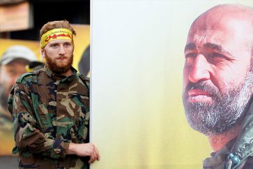 Lors des obsèques du  commandant martyr Hatem Hémadé