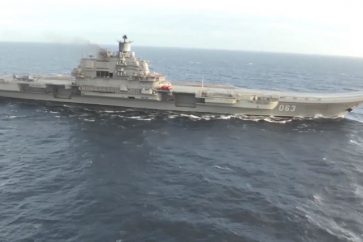 Le porte-avions russe Amiral Kouznetsov