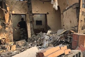 La maison dans laquelle les deux hommes s'étaient abrités