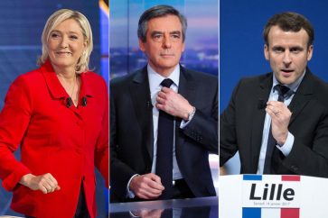 Les candidats à la présidentielle française
