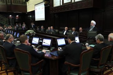 Le président iranien ch. Hassan Rohani à l'université de Moscou