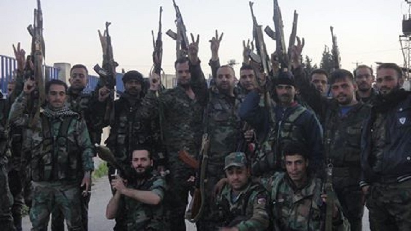 Des soldats syriens dans la province de Hama