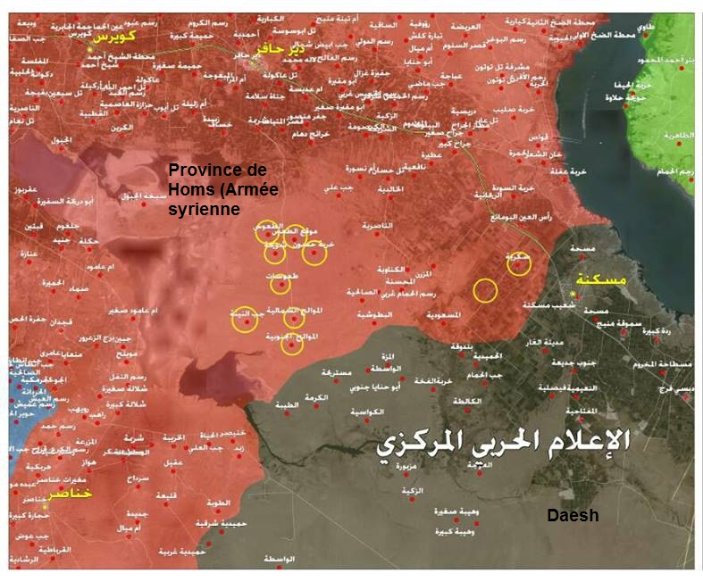 Carte de la province d'Alep (Média de guerre)