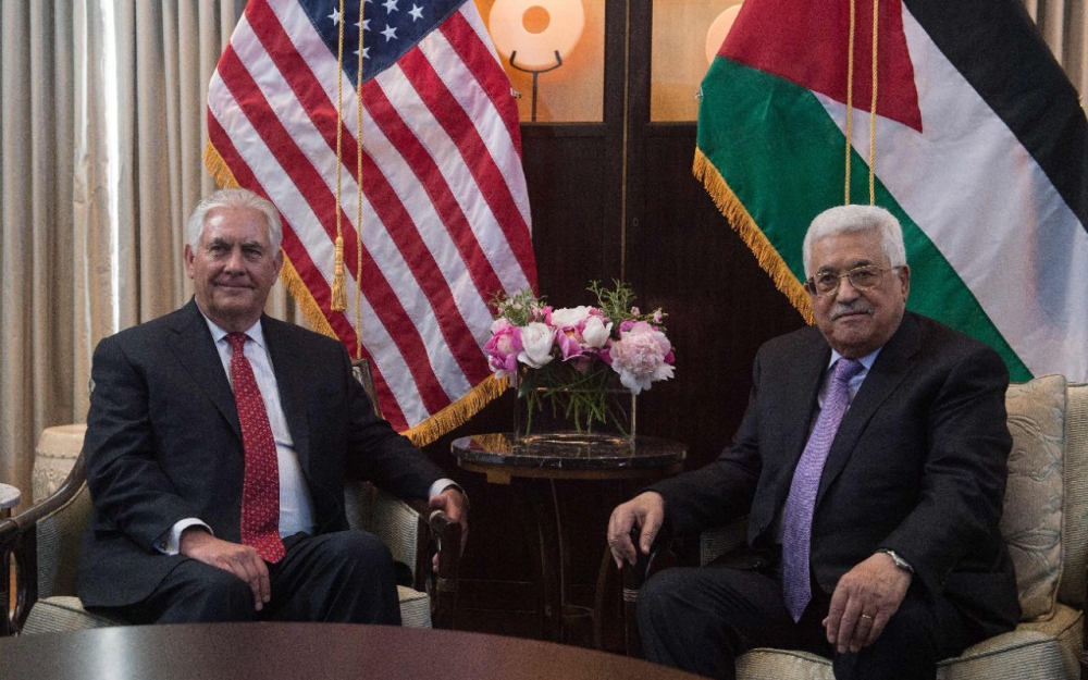 Rex Tillerson et Mahmoud Abbas