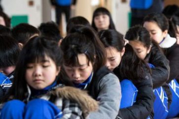 exercice d'évacuation au Japon