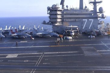 Le porte-avions George Bush a accosté à Haïfa