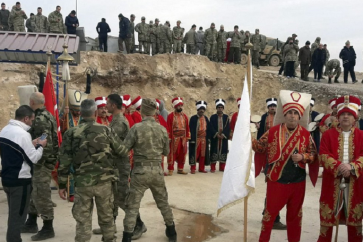 Militaires tircs à la frontière avec la Syrie