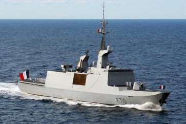 070704-N-2984R-001
ATLANTIC OCEAN (July 4, 2007) - French frigate La Fayette (F-710) approaches the port side of Nimitz-class aircraft carrier USS Harry S. Truman (CVN 75). Truman is underway participating in the composite training unit exercise in preparation for deployment to the Persian Gulf. U.S. Navy photo by Mass Communication Specialist 3rd Class Ricardo J. Reyes (RELEASED)