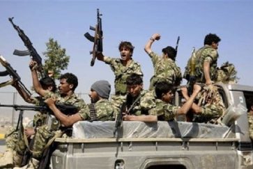 Des combattants d'Ansarullah