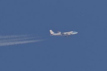 Avion de Trump photographié par Alan Meloy