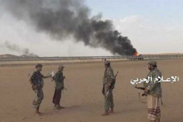 Des combattants d'Ansarullah