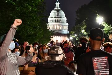 Manifestation contre le racisme devant la Maison Blanche
