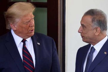 Donald Trump et Mustafa Kazemi