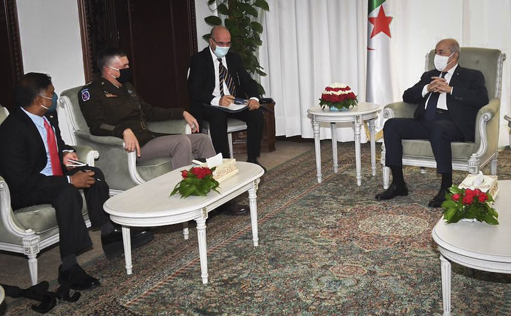 Le chef de l’Africom a été reçu par le président algérien Abdelmadjid Tebboune