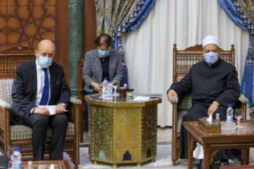 Le Drian et le mufti d'AlAzhar Ahmed al-Tayeb