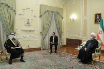 Mohammed ben Abderrahmane Al-Thani et Hassan Rohani