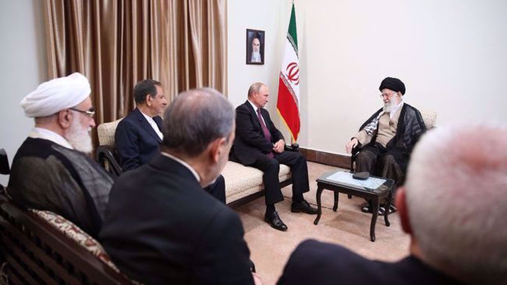 Rencontre de l'honorable Ayatollah Ali Khamenei, avec le président russe Vladimir Poutine, le 7 septembre 2018, à Téhéran. ©leader.ir
