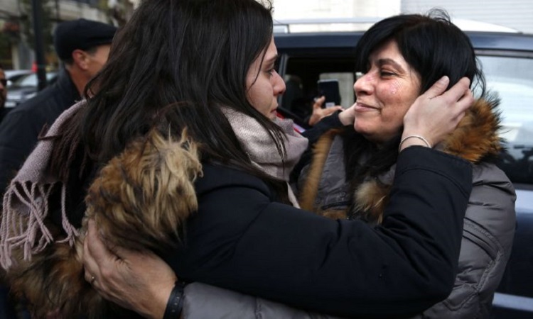 Khalida Jarrar et sa fille Suha