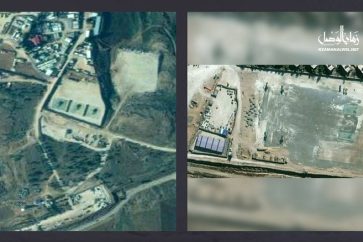 "Le Village vert" situé à proximité du champ de pétrole al-Omar sert de base des forces américaines dans cette région à Deir Ezzor