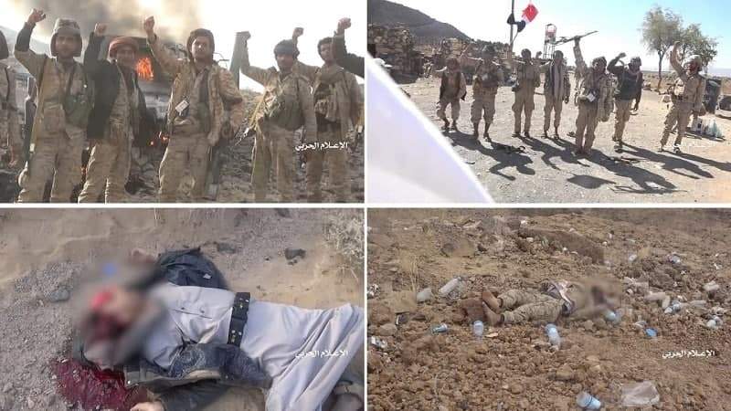 Des soldats de l'armée yéménite et d'Ansarullah à Ma'rib