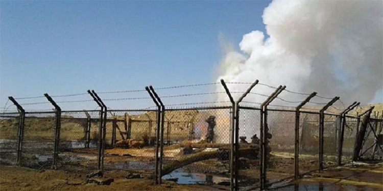 Quatre explosions successives ont été entendues non loin du gisement.