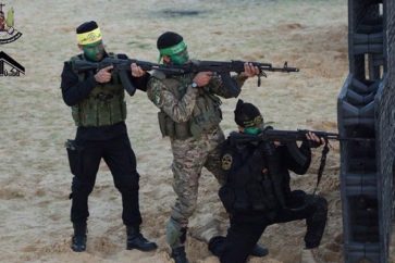 Des résistants palestiniens.