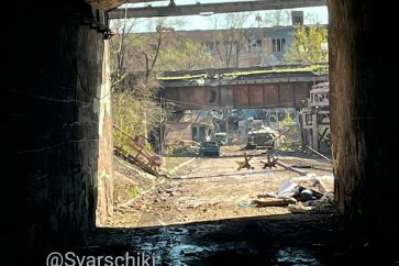 Les locaux administratifs du complexe métallurgique Azovstal