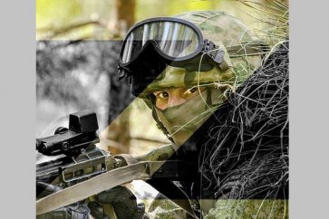 Un soldat de l'armée russe