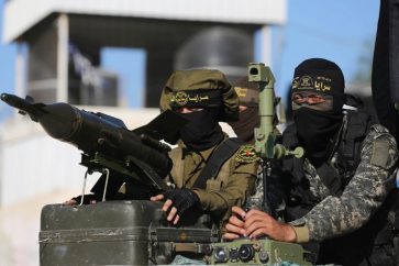 Des combattants de la résistance palestinienne.