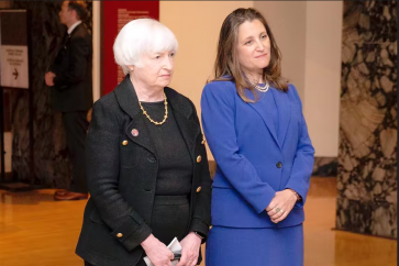 Mmes Yellen et Freeland