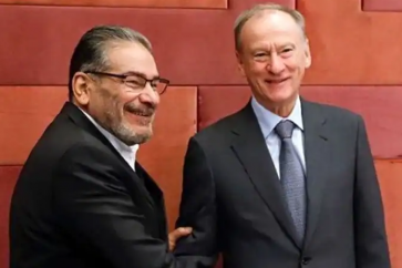 Chamkhani et Patrouchev à Téhéran, le 9 novembre 2022.