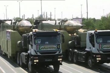 Des missiles iraniens de type Rezvan (illustration)