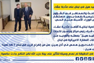 Liban: David Hale et le député Fouad Makhzoumi