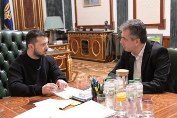 Volodymyr Zelensky et Eli Cohen