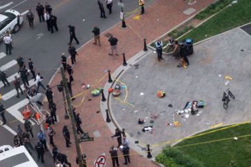 La fusillade a éclaté devant un théâtre de Richmond, la capitale de la Virginie.