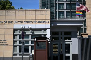 Ambassade des Etats-Unis à Moscou, le 30 juin 2022 (photo d'illustration).