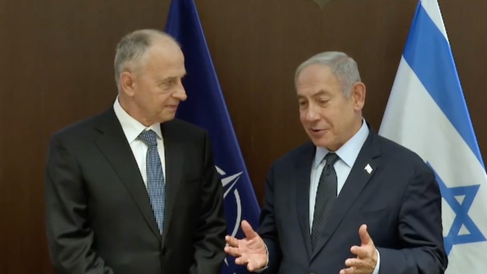Mircea Geoană et Benjamin Netanyahu