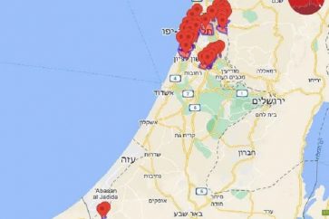Les colonies et les villes occupées visées par les roquettes palestiniennes