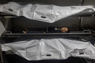 La vengeance contre les civils palestiniens se poursuit. Image à l'hôpital européen de Khan Younes