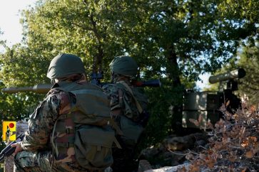 Des combattants de la Résistance islamique au Liban.