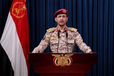 Le porte-parole des forces armées yéménites, le général Yehya Sarii