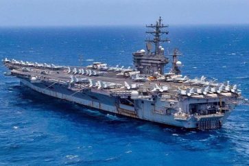 Le porte-avions USS Eisenhower. (Photo via US Navy)