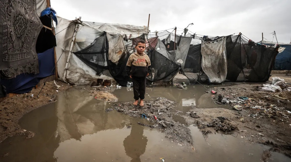 La Défense civile palestinienne a déclaré que des milliers de personnes déplacées ont été touchées par les inondations saisonnières à Gaza. ©Anadolu
