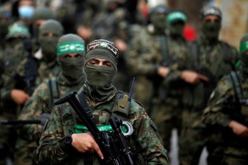 Des membres des brigades AlQassam, branche armée du Hamas (illustration)