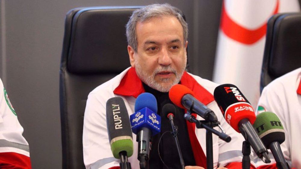 Le ministre iranien des Affaires étrangères, Abbas Araghchi, s'exprime lors d’une réunion intitulée « siège de Norouz du Croissant-Rouge de la République islamique d'Iran», en présences des hauts responsables de secours, le 24 mars 2025. ©Irna