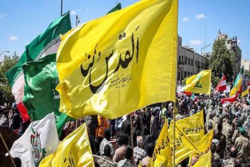 Des Iraniens participent à la marche marquant la Journée internationale de Qods, en solidarité avec les Palestiniens. (Illustration)