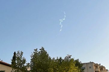 Le missile tiré le 2 mai