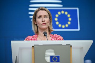 La Haute représentante de l’Union pour les Affaires étrangères, Kaja Kallas