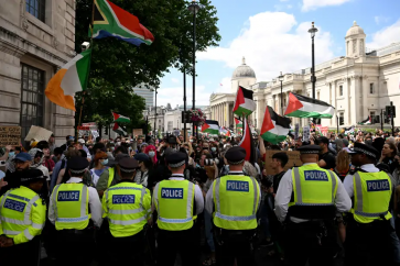 Manifestation de soutien au mouvement Palestine Action à Londres