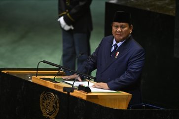 le président indonésien Prabowo Subianto